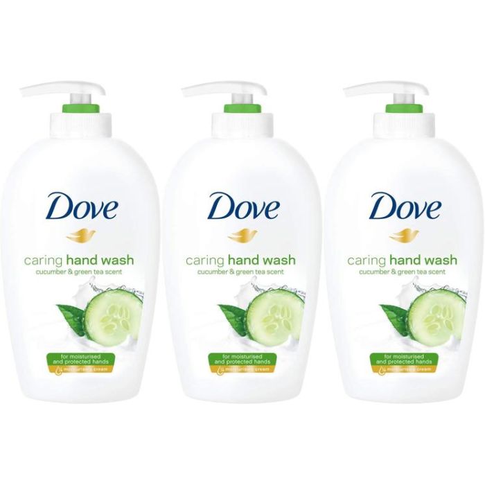 Dove Cucumber and Green Tea Caring Hand Wash 250ml - Pack of 3