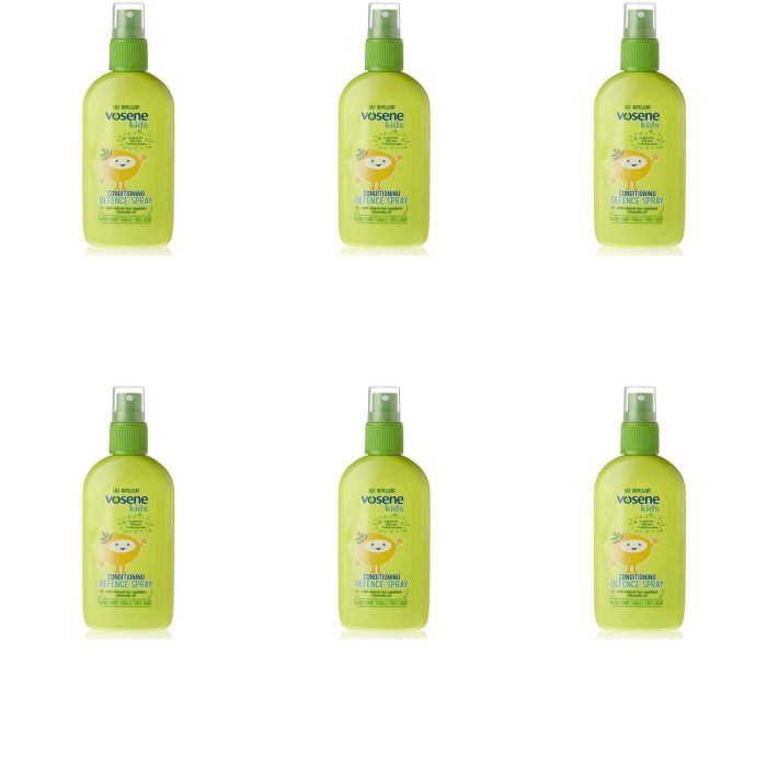 Vosene Kids Advanced Defence Spray Head Lice Repellent 150ml - Pack of 6