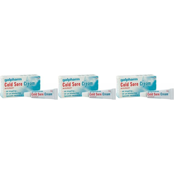 Galpharm Cold Sore Cream - Pack of 3