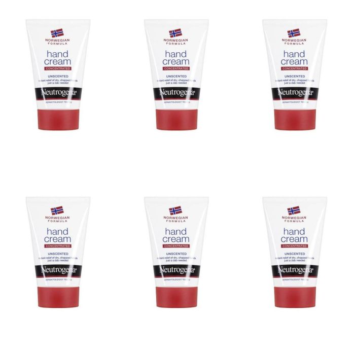 Neutrogena Norwegian Formula Unscented Hand Cream 50ml - Pack of 6