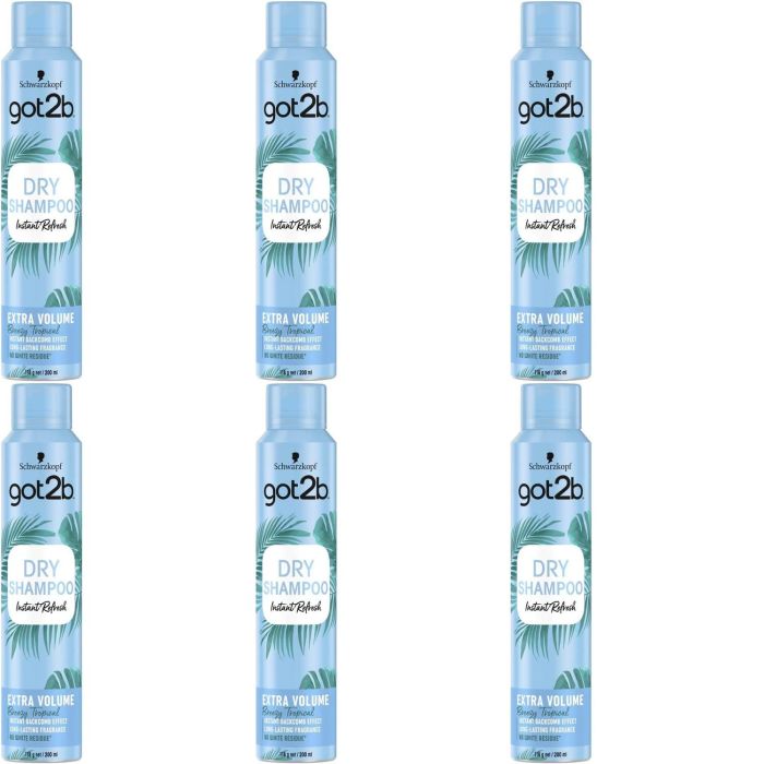 Schwarzkopf got2b Fresh It Up Dry Shampoo Extra Volume 200ml - Pack of 6