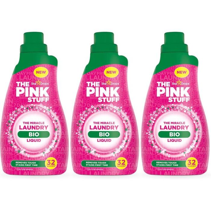 Stardrops The Pink Stuff Bio Laundry Liquid 960ml - Pack of 3