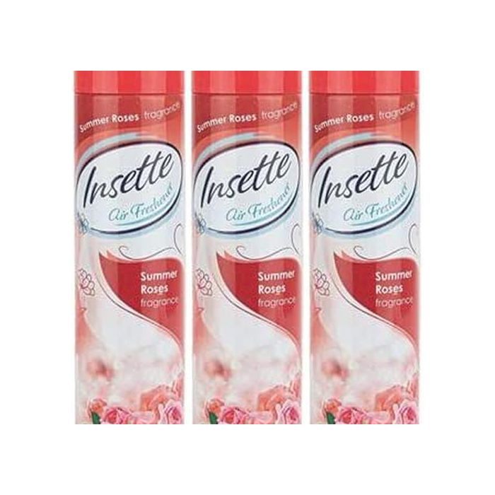 Insette Air Freshener Summer Rose 300ml - Pack of 3
