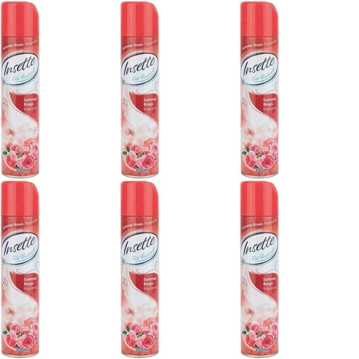 Insette Air Freshener Summer Rose 300ml - Pack of 6