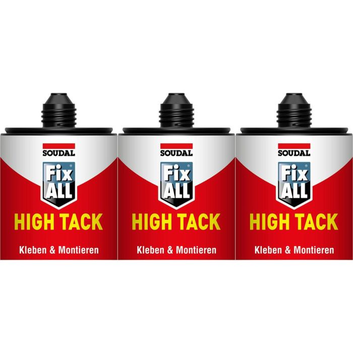 Soudal Fix All White High Tack Sealant Glue - Pack of 3
