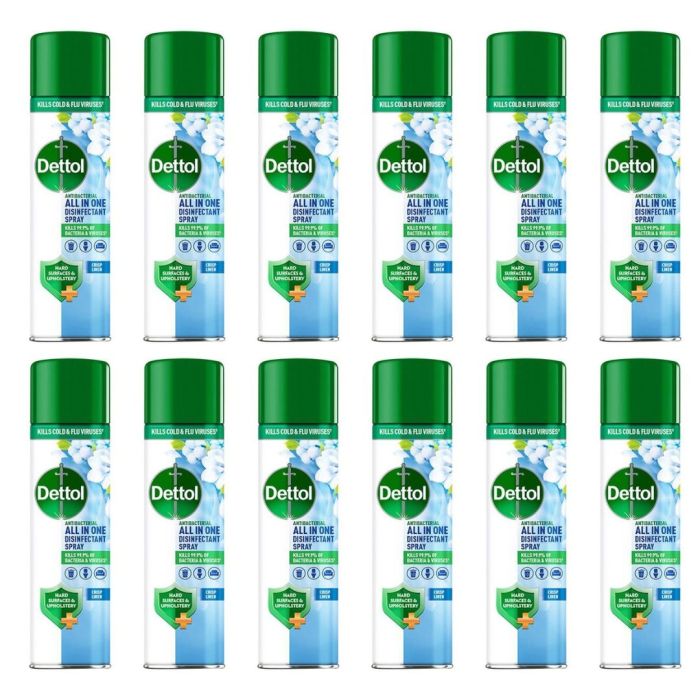 Dettol Antibacterial All-In-One Disinfectant Spray Crisp Linen 300ml