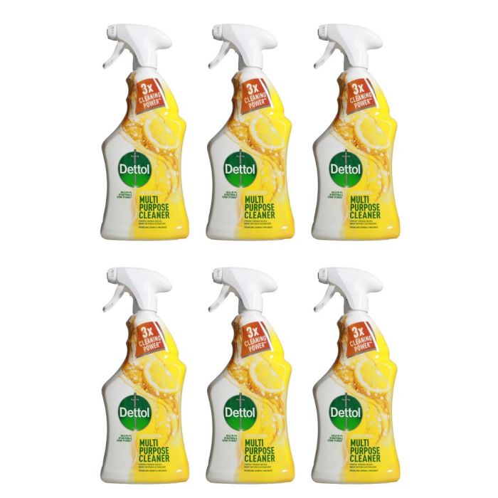 Dettol Floor & Multipurpose Cleaner Disinfectant 4in1 Citrus 750ml - Pack of 6
