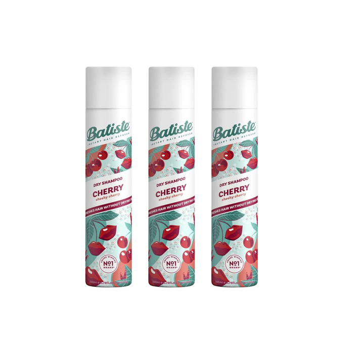 Batiste Instant Hair Refresh Dry Shampoo Cherry 200ml - Pack of 3