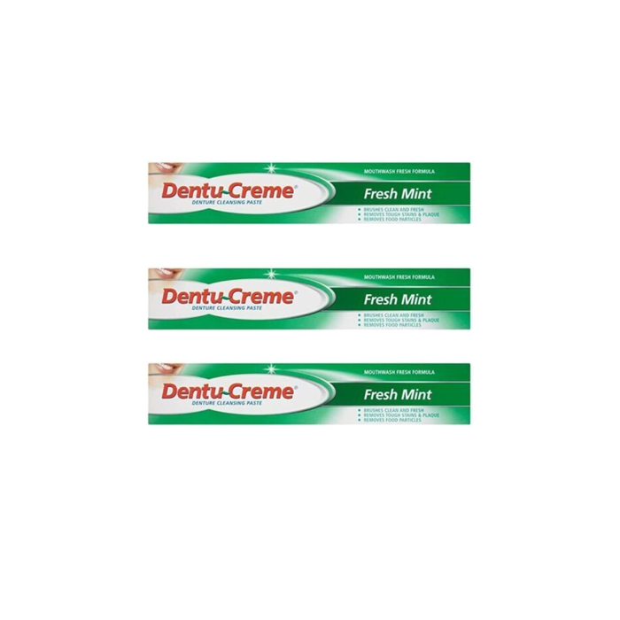 Dentu Creme Denture Cleansing Toothpaste Fresh Mint 75ml