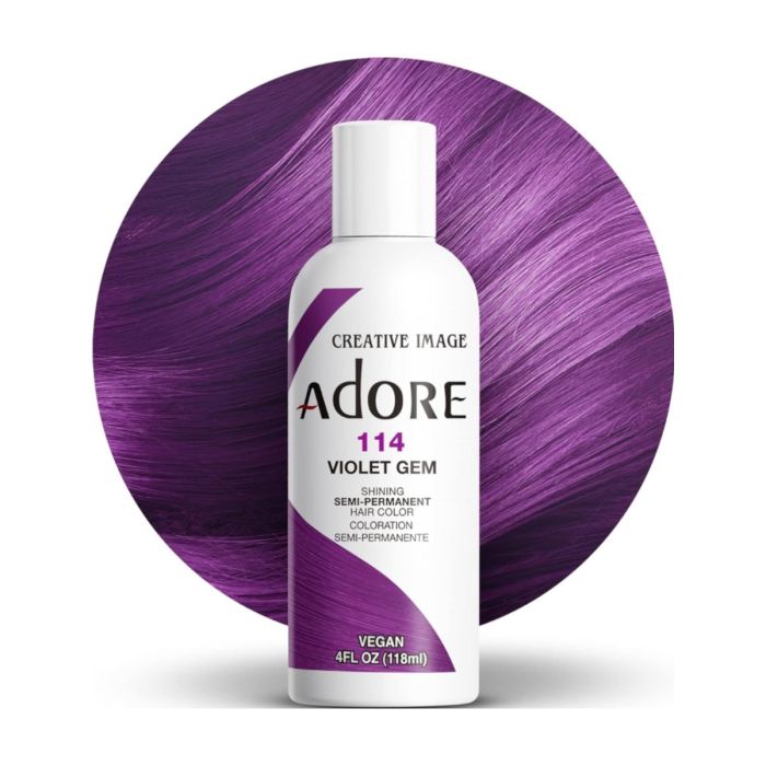 Adore Shining Semi Permanent Hair Colour Violet Gem 118ml