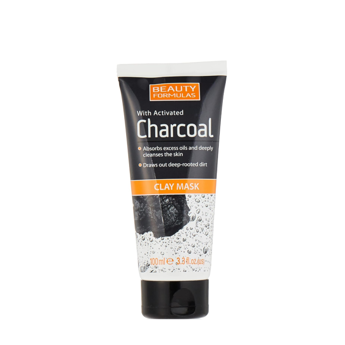 Beauty Formulas With Activated Charcoal Clay Mask 100ml