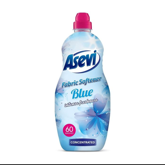 Asevi Fabric Softener Blue Intense freshness Liquid 60 washes 1380ml