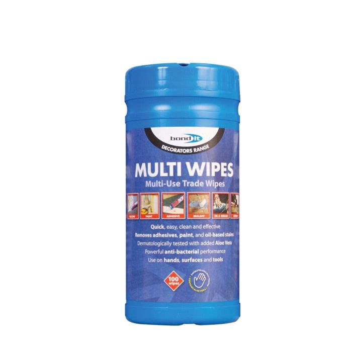 Bond It Decorators Range Multi Use Wipes For Trade Use 100 Wipes