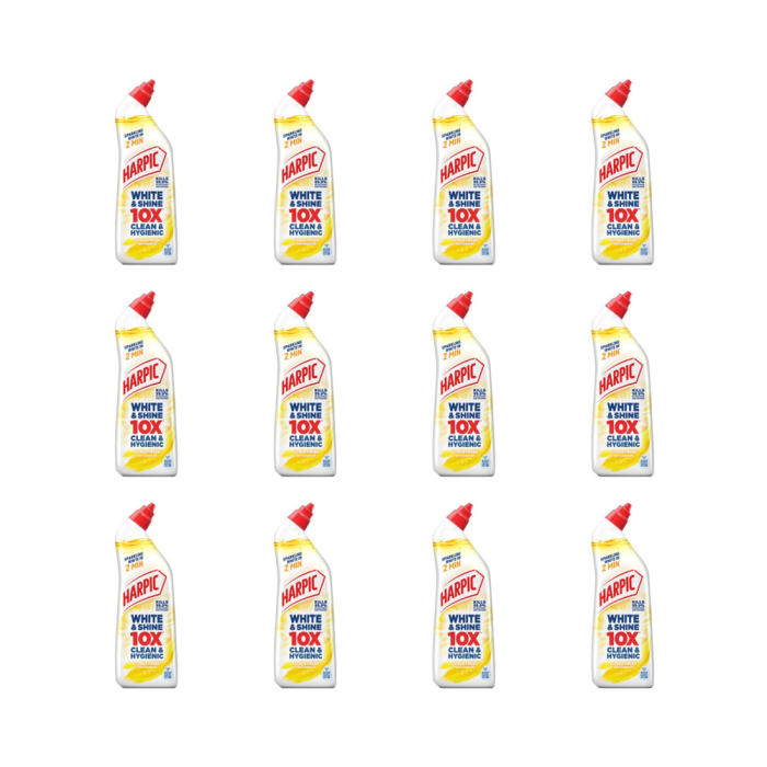 Harpic Bleach White & Shine Citrus Fresh Toilet Cleaner 750ml - Pack of 12