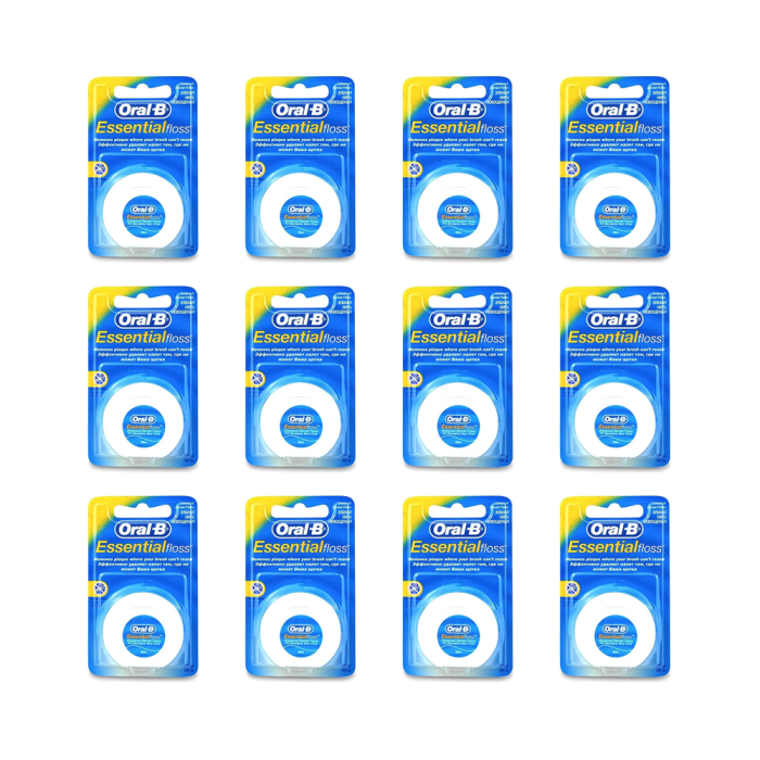 Oral B Dental Floss Essential Regular 50ml - Pack of 12