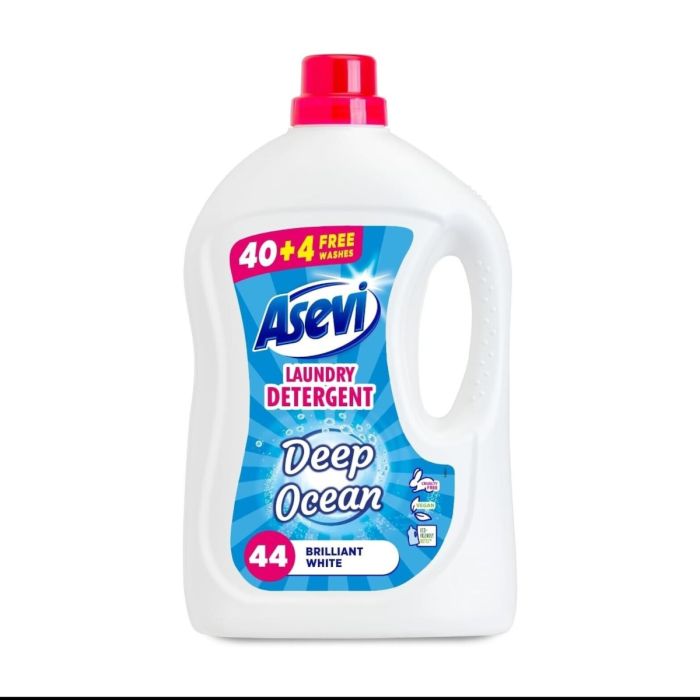 Asevi Laundry Detergent Liquid Deep Ocean 44 Wash 2.4L 