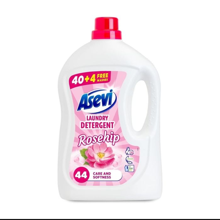 Asevi Laundry Detergent Rosehip  Liquid 44 Washes 2376ml