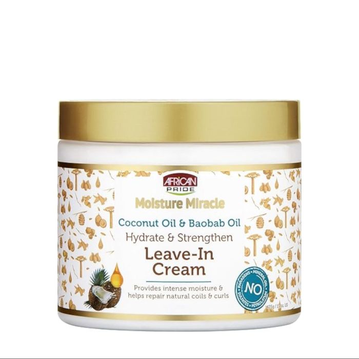 African Pride Coconut and Baobab Oil Leave-In Cream 15 oz