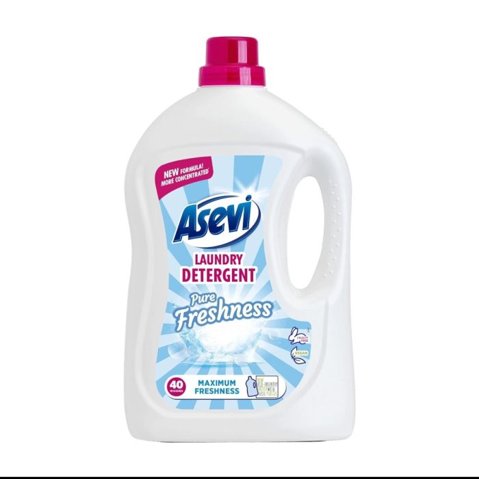 Asevi Laundry Detergent Washing Liquid 40 Wash 2.4L
