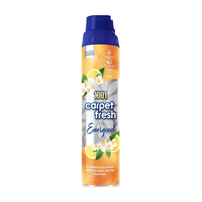 1001 Feel Energised Carpet Fresh Odour Remover Spray 300ml