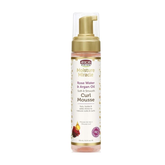 African Pride Rose Water & Argan Oil Curl Mousse 8.5 oz