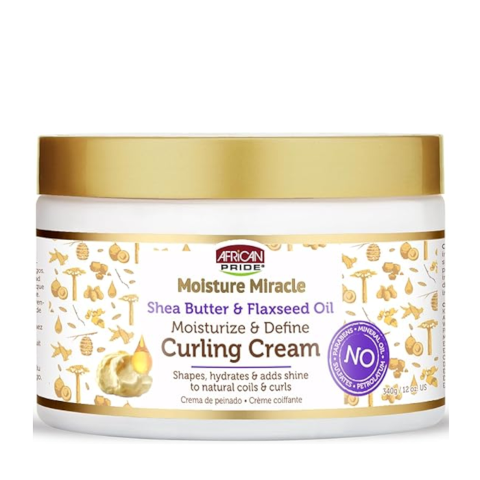 African Pride Shea Butter & Flaxseed Oil Curling Cream 12 oz