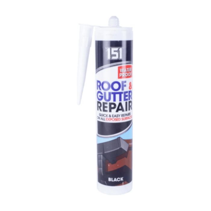 151 Black Roof & Gutter Waterproof Sealant for Repairs 400ML
