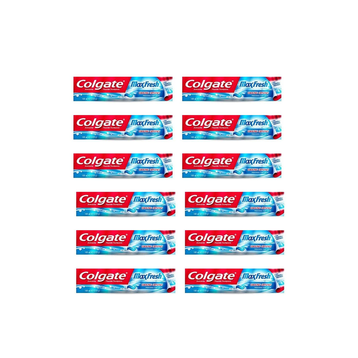 Colgate Max Fresh Toothpaste Cool Mint With Cooling Crystle 100ml - Pack of 12