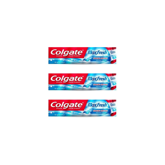 Colgate Max Fresh Toothpaste Cool Mint With Cooling Crystle 100ml - Pack of 3