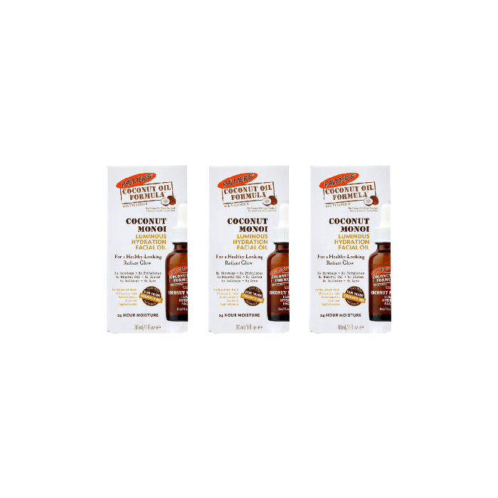 Palmer's Coconut Facial Oil Formula Monoi Luminous Hydration 30 ml - Pack of 3