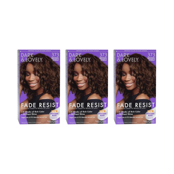 Dark & Lovely 373 Brown Sable Hair Colour - Pack of 3