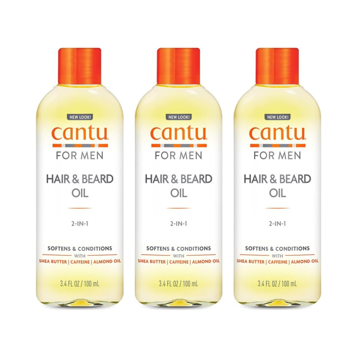 Cantu Mens Hair & Beard Oil 100ml - Pack of 3