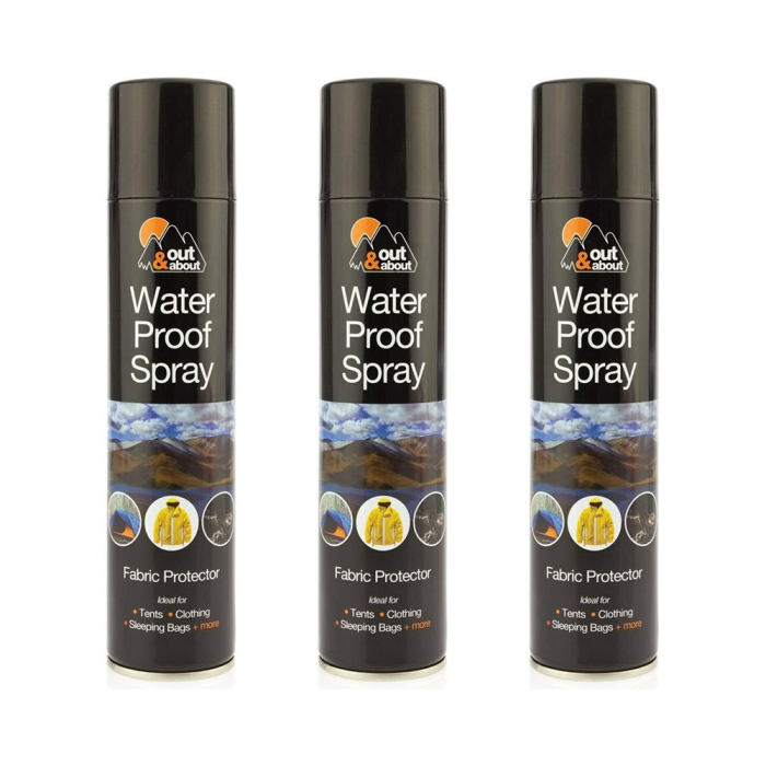 Out & About Waterproof Spray Fabric Protector 300ml - Pack of 3