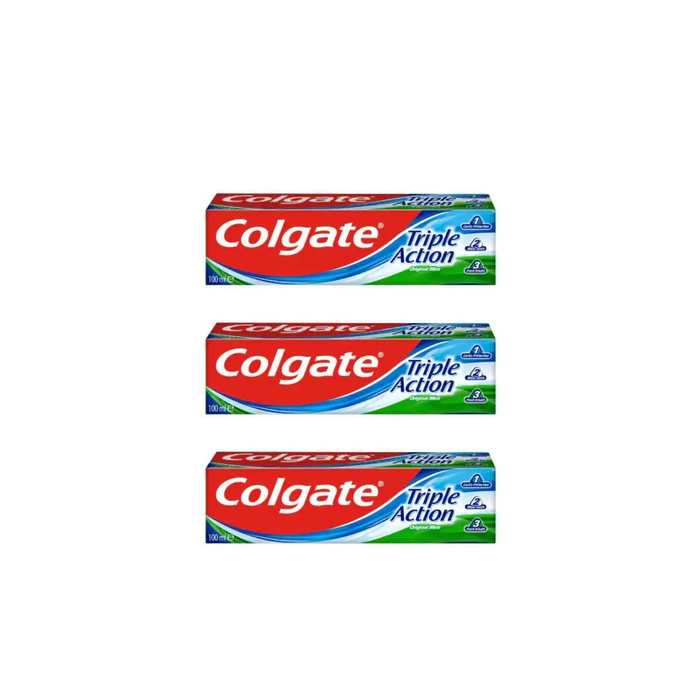 Colgate Triple Action Original Mint Toothpaste 100ML - Pack of 3