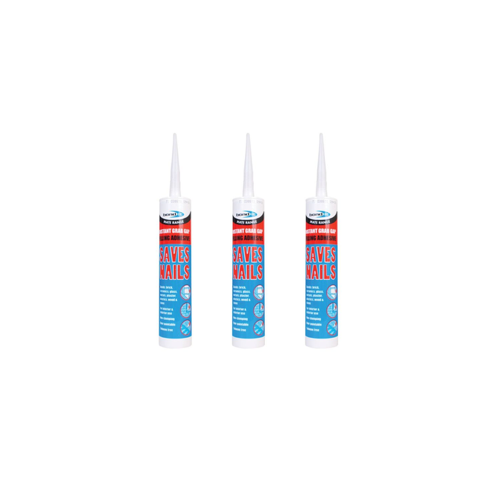 Bond It Mate Range Instant Grab Saves Nails Gap Filling Adhesive 300ml - Pack of 3