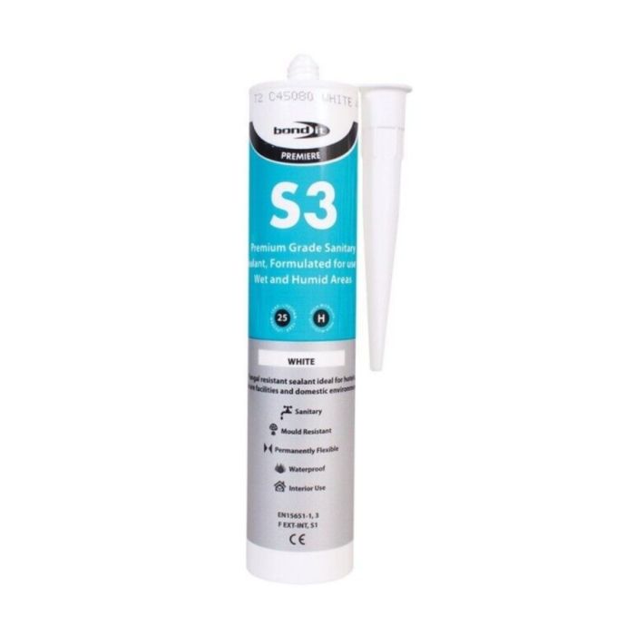Bond It Premiere S3 White Sealant 310ml