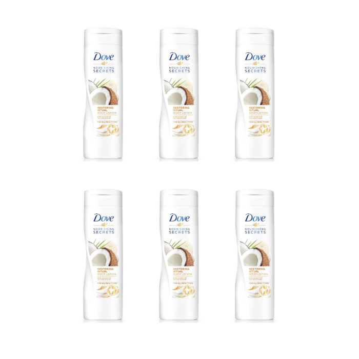 Dove Restore Ritual Coconut Oil Moisturizing Body Lotion 250ml Pack Of 6