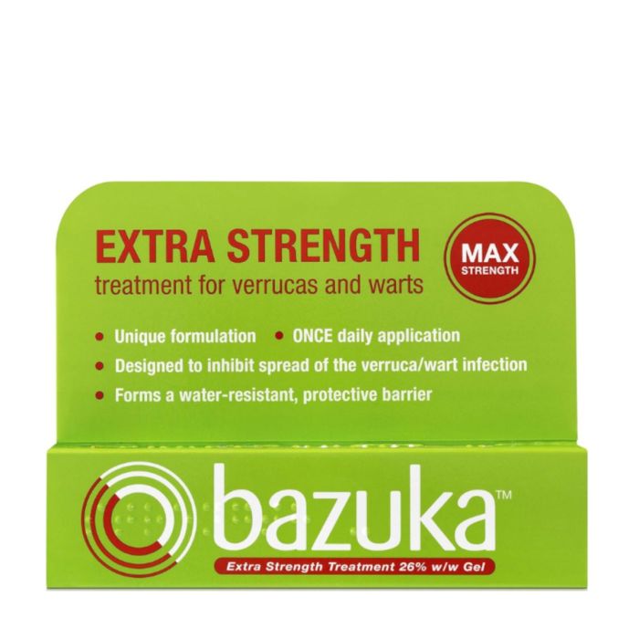 Bazuka Extra Strength Gel Wart and Verruca Treatment Salicylic Acid 6g