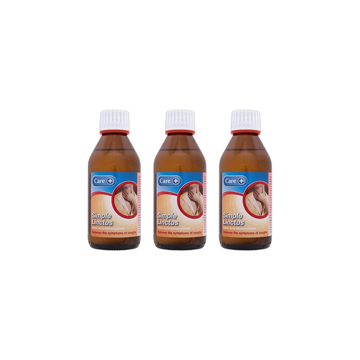 Care Simple Linctus Cough Syrup 200 ml - Pack of 3