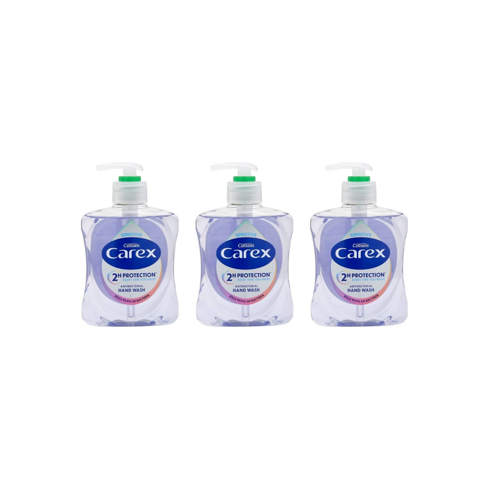 Carex Sensitive Antibacterial Hand wash 250ml - Pack of 3
