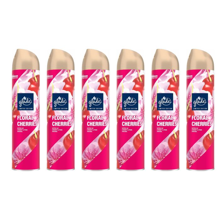 Glade Frosted Floral Cherries aerosol room spray 300ml Holiday Glow Collection
