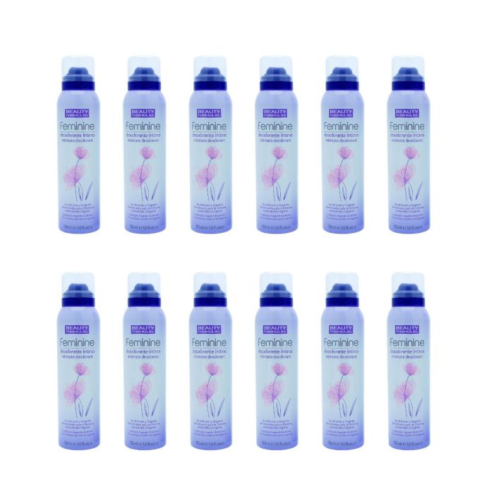 Beauty Formulas Feminine Intimate Deodorant 150ml - Pack of 12