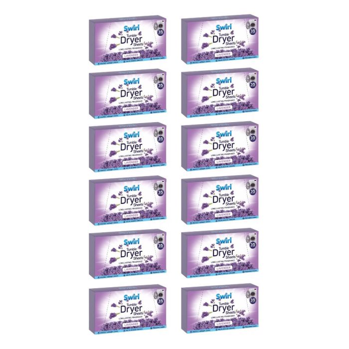Swirl Laundry Sheets Lavender 35pk - Pack of 12