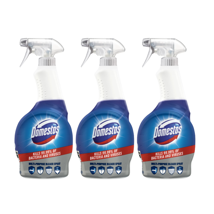 Domestos Multipurpose Bleach Cleaner Spray 700ml - Pack of 3