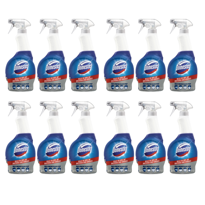 Domestos Multipurpose Bleach Cleaner Spray 700ml - Pack of 12