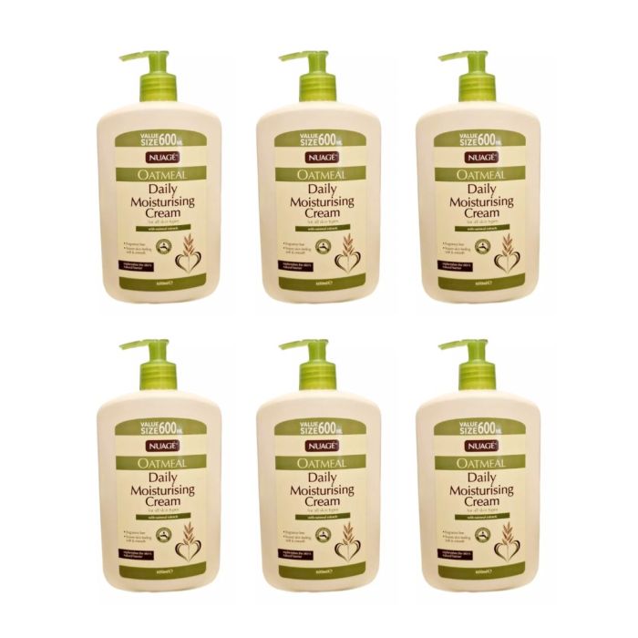 Nuage Oatmeal Daily Moisturising Cream 600ml - Pack of 6
