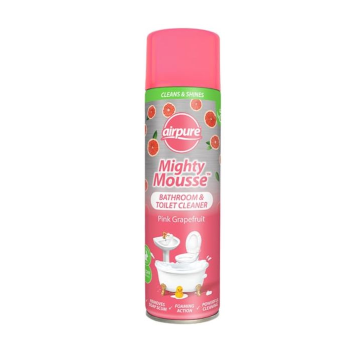 Airpure Mighty Mousse Pink Grapefruit Bathroom & Toilet Cleaner 500ML
