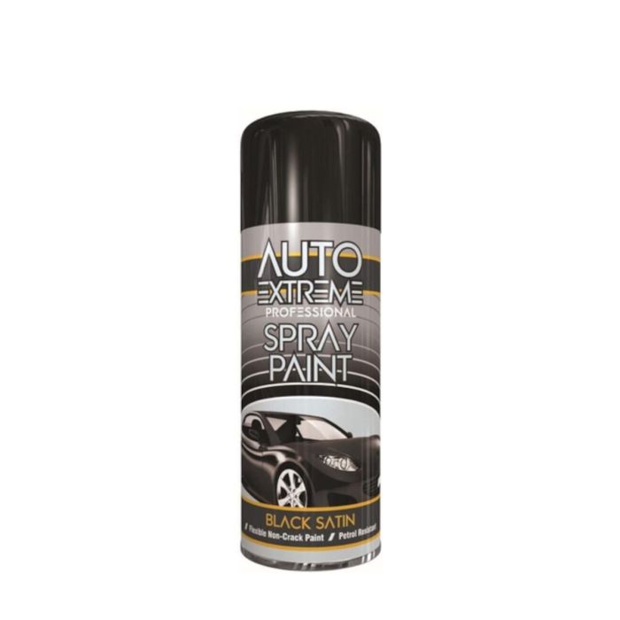 Auto Extreme All Purpose Professional Spray Paint Black Satin 400ml