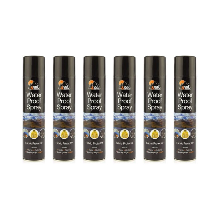 Out & About Waterproof Spray Fabric Protector 300ml - Pack of 6