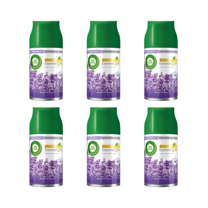 Air Wick Freshmatic Refill Purple Lavender Meadow 250ml - Pack of 6